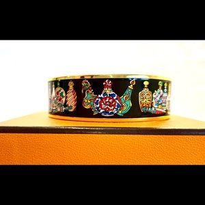 Hermes flacons enamel bangle
